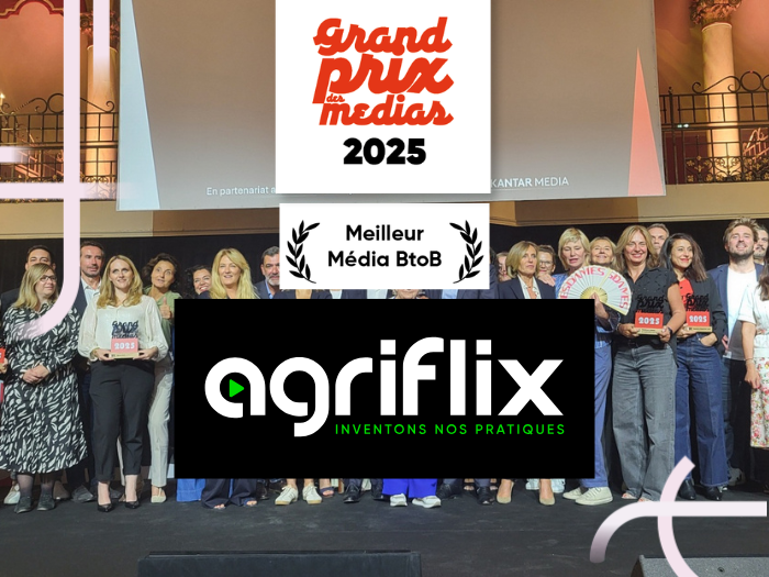 Agriflix élu Meilleur Média BtoB 2025